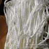 Corda Torcida Trançada de Nylon de Alta Resistência de 3 Pernas Branca, Linha Torcida de Três Pernas para Etiqueta de Roupa, Linha de Pesca de Poliéster, Corda de Malha, Resistente ao Desgaste