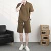 2025 Novo Verão Bonito e de Alta Qualidade Moletom Masculino de Waffle com Gola Alta e Zíper Meio, Casual, Fino, Solto e Transparente