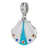 Estilo Oceánico de Verano Conchas Coloridas Estrella de Mar Accesorios Colgantes DIY Tobillera Pulsera Cuerda de Mano Colgante Cadena de Teléfono Móvil Colgante