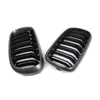 Adecuado para modelos Bmw X5F15 X6F16 de 14 a 16 años, Rejilla Frontal de Patrón Semi-Fibra de Carbono Brillante Negra, Rejilla de Admisión