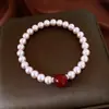 Pulsera Elástica Multicapa con Perlas de Zirconia Estilo Francés, Lujo Ligero, Sensación de Alta Gama, Moda, Joyería Exquisita y Elegante para Mujeres