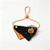 Bandana de Cachorro para Halloween Lenço de Pet de Abóbora Bandana Triângulo Coleira Ajustável para Cães Pequenos Gatos