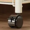 Prateleira de armazenamento para carrinho de dormitório, pequena estante sob a escrivaninha do dormitório, móvel com rodas, armário de armazenamento multicamadas para lanches