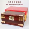 Caja de Joyería Regalo de Boda con Cerradura y Espejo Caja de Almacenamiento para Pendientes Joyas Pulseras Caja del Tesoro de Madera Maciza