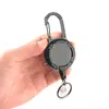 Cabo de Aço Inoxidável Espessado 1mm Chaveiro Retrátil Fivela de Puxar Fácil Anti-Perda Alta Elasticidade Chaveiro de Puxar Fácil
