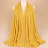 Artículo de Comercio Exterior de Alta Venta: Bufanda Larga Versátil de Gasa con Perlas, Cadena y Pedrería para Mujer, Elegante, Cómoda, Chal y Pañuelo de Cabeza Sencillos