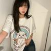 Camiseta de Manga Corta Unisex con Estampado de Letras de Algodón Puro para Viajero Verano 2026 con Estampado Creativo 2274 #