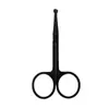 Tijeras de Acero Inoxidable para Recortar Cejas para Recortar Barbas de Cabeza Redonda y Tijeras para Pelos de la Nariz Herramientas de Maquillaje Tijeras Multifuncionales de Cabeza Redonda para Recortar Cejas