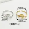 Anillo Transfronterizo Vintage de Acero Inoxidable Plateado con Líneas Meandro y Diseño de Corazón, Accesorio de Joyería de Anillo Personalizado de Alta Gama