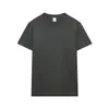Camiseta Masculina Branca com Caimento Solto, Ombros Caídos, Tendência de Rua Verão, Algodão Puro, Manga Curta, Pesada, Personalizável