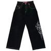 2024 Cross-border E-commerce Streetwear Jeans Y2K Calças Hip-hop Bordado Solto Jeans Homens Harajuku