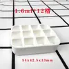 Mini Paleta Caja de Lata Pintura de Acuarela Esmalte de Uñas Gel Caja Dispensadora Portátil para Exteriores Tapa abatible Caja Metálica para Caramelos