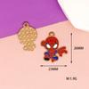 Adornos DIY cuidadosamente seleccionados con la serie de anime de Marvel Spider-Man, aleación, gota de aceite, collar, pulsera, colgante, bolso.