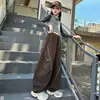 Pantalones Cargo para Niñas 2026 Nueva Moda Primavera y Otoño Estilo Coreano Holgados Curvos para Niños Mayores