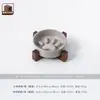 Tigela de Cerâmica Queimada em Forno Estilo Japonês para Gatos de Estimação, Tigela para Cães Transfronteiriça, Tigela Alimentadora Lenta para Cães de Porte Médio e Filhotes, Tigela Alimentadora Lenta Anti-Engasgo, Anti-Derrame