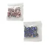 Rhinestones Redondos de Fondo Plano Acrílicos de Espalda Puntiaguda Rhinestones de Resina Accesorios para Uñas DIY Rhinestones de Cristal Proceso de Electrochapado