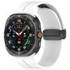 Adequado para Samsung GlaxyWatch7Ultra7 representante com fivela dobrável magnética de silicone pulseira de substituição