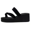 Pantuflas chanclas mujer sandalias de mujer ropa exterior al por mayor personalizado moda de verano transfronterizo punta gruesa comercio exterior playa rojo en línea