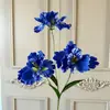 3 Flores de Íris Artificiais para Decoração de Casamento, Decoração de Casa, Adereços de Fotografia e Arranjos Florais
