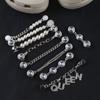 Venda quente diamante corrente jóias acessórios buraco sapatos DIY sapatos corrente sapato fivela destacável tridimensional sapato flor corrente curta