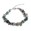 Gravel de Piedra Natural Ágata Cristalina Broche de Langosta Pulsera Terminada Venta Caliente Transfronteriza Accesorios de Joyería de Gravel Irregular
