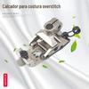 Pé calcador de ponto cruz interativo para máquina de costura, para frente e para trás, KT664PC, três agulhas, cinco linhas, ponto stretch, para materiais grossos altos e baixos