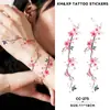 Pegatinas de Tatuaje Creativas Flor de Serpiente Coloridas Transfronterizas, Impermeables de Larga Duración, Maquillaje Corporal Elegante Tradicional para Brazos de Niñas