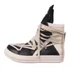 Zapatillas de Cuero Genuino Ro Triángulo Invertido Trbottomyy Suela Gruesa Estrella de Cinco Puntas Trbottomyy Zapatos Gd Mismo Estilo Caña Alta Hombres y Mujeres Clásico Edad