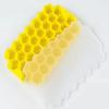 Grado Alimenticio Panal 37 Rejillas Bandeja de Hielo Molde de Silicona para Hacer Hielo con Tapa Refrigerador Doméstico Hielera Casera de Cubitos de Hielo Panal Caja para Hacer Hielo