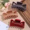 Pinza para el Cabello Sencilla de Purpurina Fina de Tamaño Grande para Mujer, Pinza de Tiburón Mariposa de Gama Alta para Recogido en la Parte Trasera de la Cabeza, Venta al por Mayor de Accesorios para el Cabello