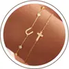 Pulsera de Cruz de Amazon 26 Letras Nueva Simple Versátil para el Viaje Diario Moda Pulsera para Mujeres Regalo