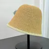 Sombrero de Pescador Veraniego Hueco Transpirable Dulce Sombrero de Sol para la Costa Sombrero de Paja Tejido para Mujer Plegable Sombrero de Playa