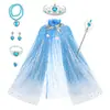2026 Nuevo Conjunto de Cumpleaños de Princesa Arcoíris con Capa de Escamas de Pez de Malla para Niños Ropa al por Mayor