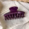 Presilha de garra vintage para cabelo de outono para mulheres, presilha de tubarão para cabelos finos, presilha de cabelo de tamanho médio estilo coreano para a parte de trás da cabeça, acessório de cabelo