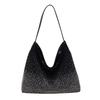 Bolso de pedrería transfronterizo 2025 Nuevo bolso tote europeo y americano versátil para el hombro para mujer Bolso de cubo de pedrería de gran capacidad Trendy