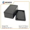 Caja de módulo universal con carcasa de ABS DIY orificio abierto caja de conexiones negra caja de cables electrónicos carcasa de molde de plástico