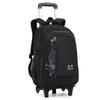 Mochila de Rodinhas Transfronteiriça para Meninos, Grande Capacidade, Adequada para Alunos do 3º ao 6º Ano, Mochila de Rodinhas para Alunos do Ensino Fundamental, 6 Rodas para Subir Escadas, Atacado