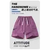 Pantalones Cortos Deportivos Casuales de Verano Finos para Hombre Transfronterizos, Pantalones Cortos de Cinco Puntos de Seda Helada de Secado Rápido, Pantalones Cortos de Playa Sueltos Estilo Americano