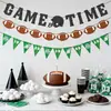 Nuevo Juego Tiempo Se Acabó Celebración de Fútbol Fiesta de Carnaval Pancarta Banderín Decoración Suministros