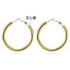 Pendientes Huecos Simples y Únicos Estilo Europeo y Americano para Hombres y Mujeres, Aros Gruesos y Finos, Clips para Orejas de Aguja Fina, Venta al por Mayor Transfronteriza Acero de Titanio