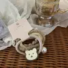 Set de Cintas para el Cabello Color Café con Leche Coreano, Bandas para el Cabello Simples y Elegantes, Anillos para el Cabello de Alta Elasticidad, Accesorios para el Cabello de Alta Gama