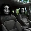 Funda de reposacabezas de coche de terror y divertida, funda de asiento a prueba de polvo, almohada de coche y funda de almohada para el cuello altamente transpirables