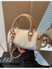 Bolsa Boston retrô de moda coreana transfronteiriça feminina, primavera e verão 2025, nova bolsa de ombro transversal feminina