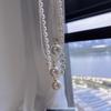 Collar con Colgante de Concha de Perla Blanca Australiana de Luz Fresca para Mujer Plata 925 Cierre Versátil Colgante