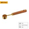 Taza medidora de madera de durazno dorado cuchara medidora juego de 8 piezas cuchara medidora de acero inoxidable 15ml30ml cuchara de café cuchara medidora para hornear cuchara medidora