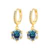 Aretes Clásicos de Plata S925 Exclusivos Europeos y Americanos con Moissanita de Seis Garras Aretes de Diamantes Moissanita para Mujer Puños de Oreja Versátiles de Alta Gama Venta al por Mayor
