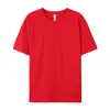 Camiseta de Algodão Puro com Gola Redonda e Manga Curta Verão Algodão Respirável Solta Cor Lisa Base Casual Unissex Versátil