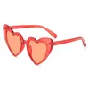 Moda novo amor óculos de sol femininos moda europeia e americana dobradiça dente coração de pêssego óculos de sol óculos personalizados fábrica atacado