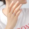 Anillo de rama de olivo de acero inoxidable en oferta para mujer, anillo ajustable de hoja, regalo de cumpleaños, boda, al por mayor en stock