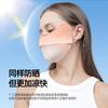 Máscara de proteção solar feminina de seda gelada para primavera e verão, três dimensional, para uso externo em passeios, respirável, com tecido para os cantos dos olhos